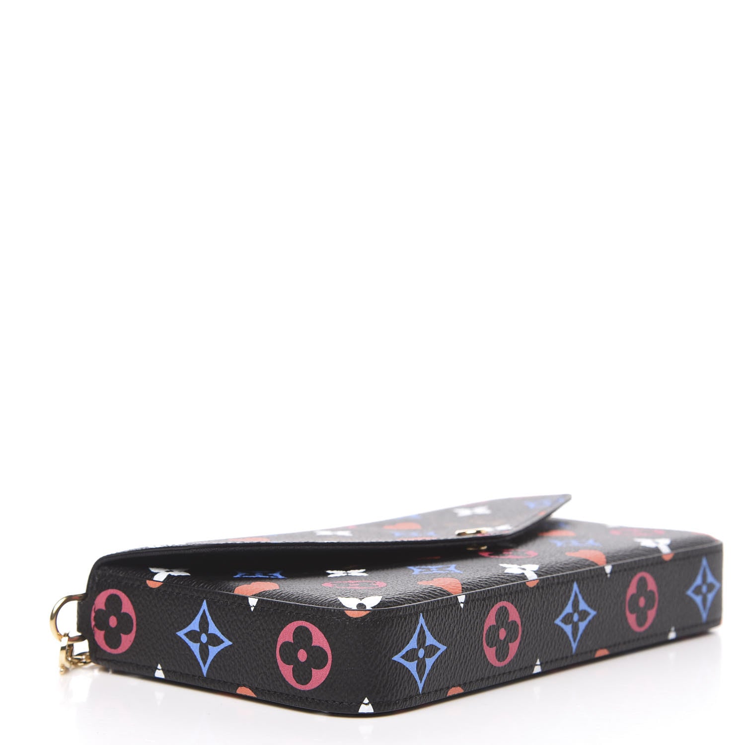 Louis Vuitton Game On Felicie Chain Wallet Black 4 of 11