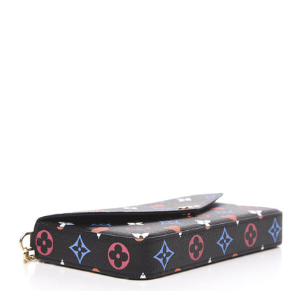 Louis Vuitton Game On Felicie Chain Wallet Black 4 of 11