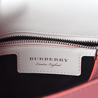 Burberry Trench Calfskin Small DK88 Top Handle Bag Sugar Pink Natural 6 of 8