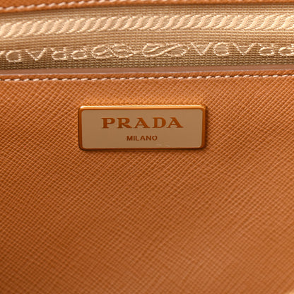 Prada Saffiano Medium Galleria Double Zip Tote Caramel 5 of 15