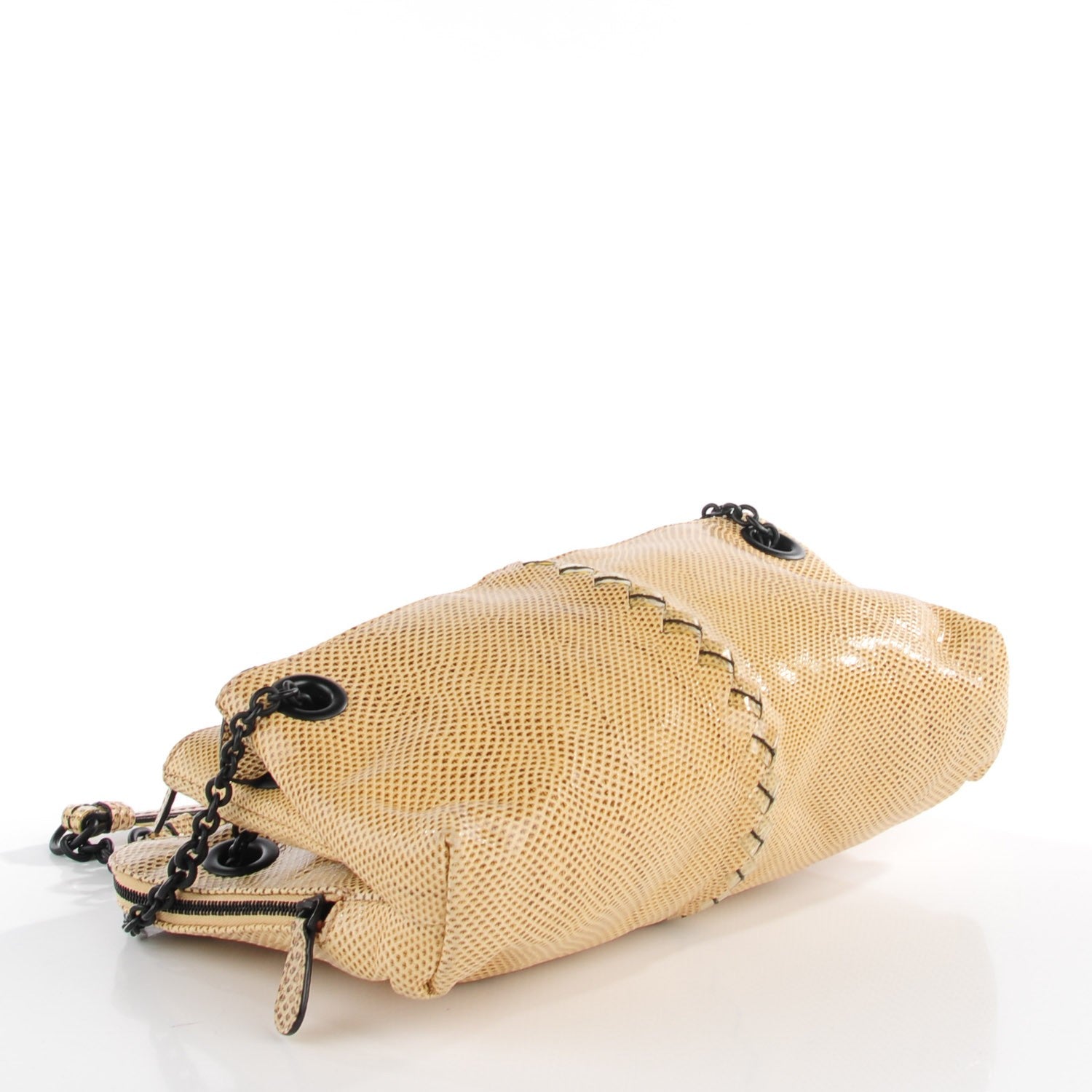 Bottega Veneta Antique Karung Snakeskin Chain Shoulder Bag Naturale 4 of 8