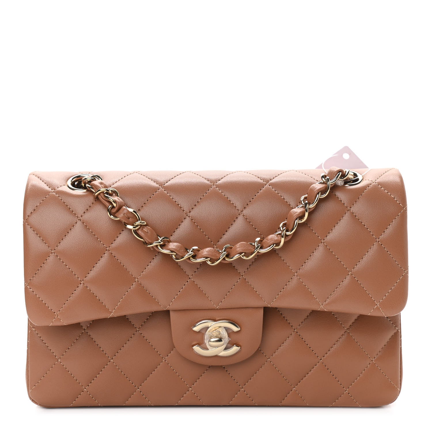 Chanel Lambskin Quilted Small Double Flap Brown 1 of 11