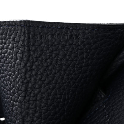 Hermes Togo Todoo Feutre HAC Birkin 50 Gris Clair Bleu Nuit 6 of 9