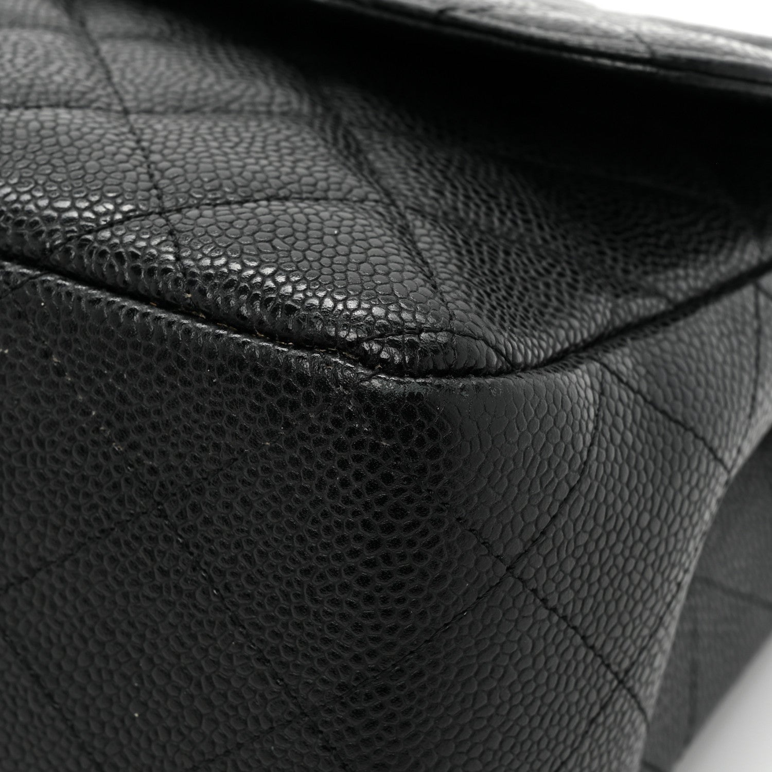 Chanel Caviar Quilted Jumbo Single Flap Black 15 of 19