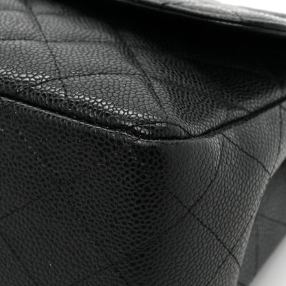 Chanel Caviar Quilted Jumbo Single Flap Black 15 of 19