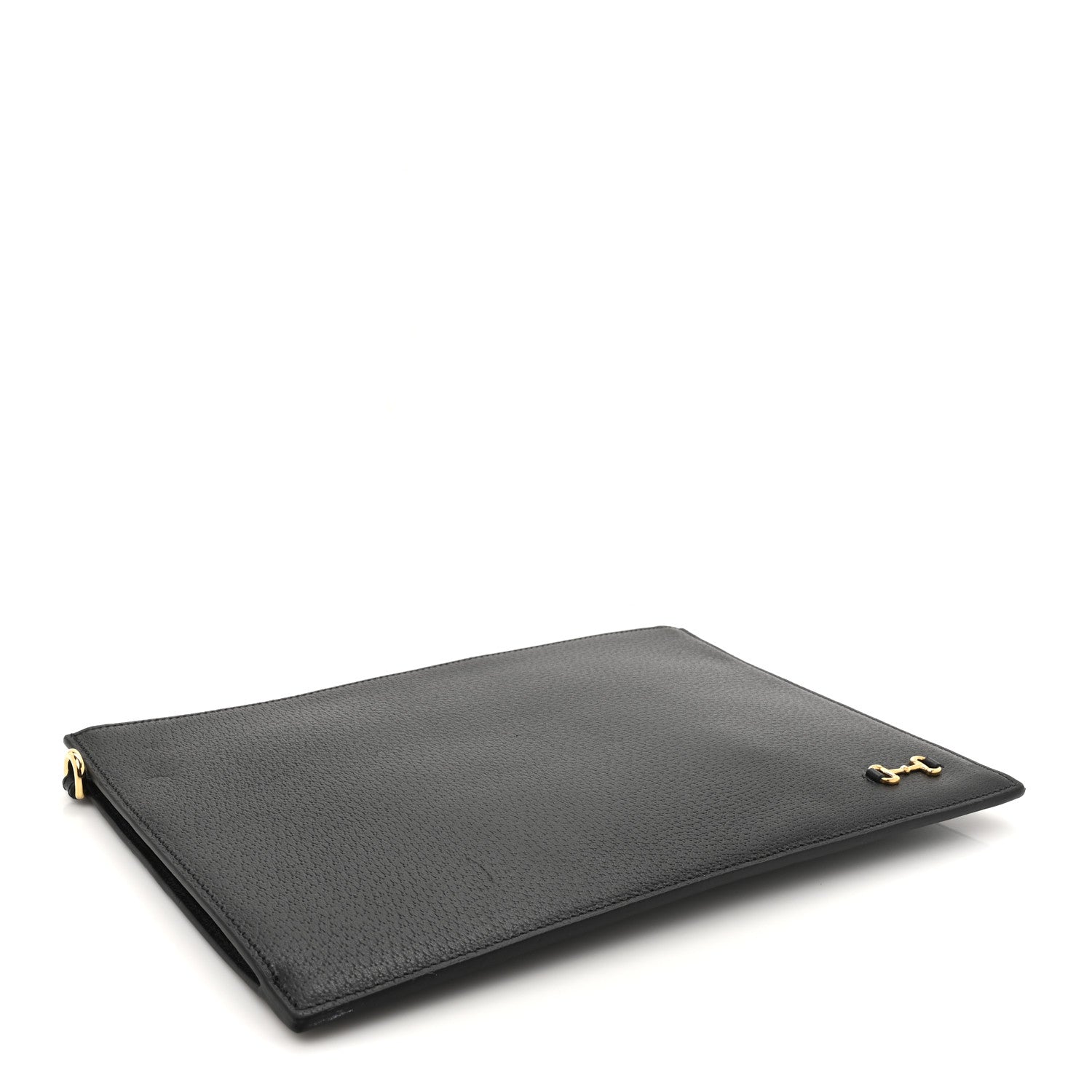 Gucci Calfskin Horsebit 1955 Wristlet Pouch Black 4 of 10