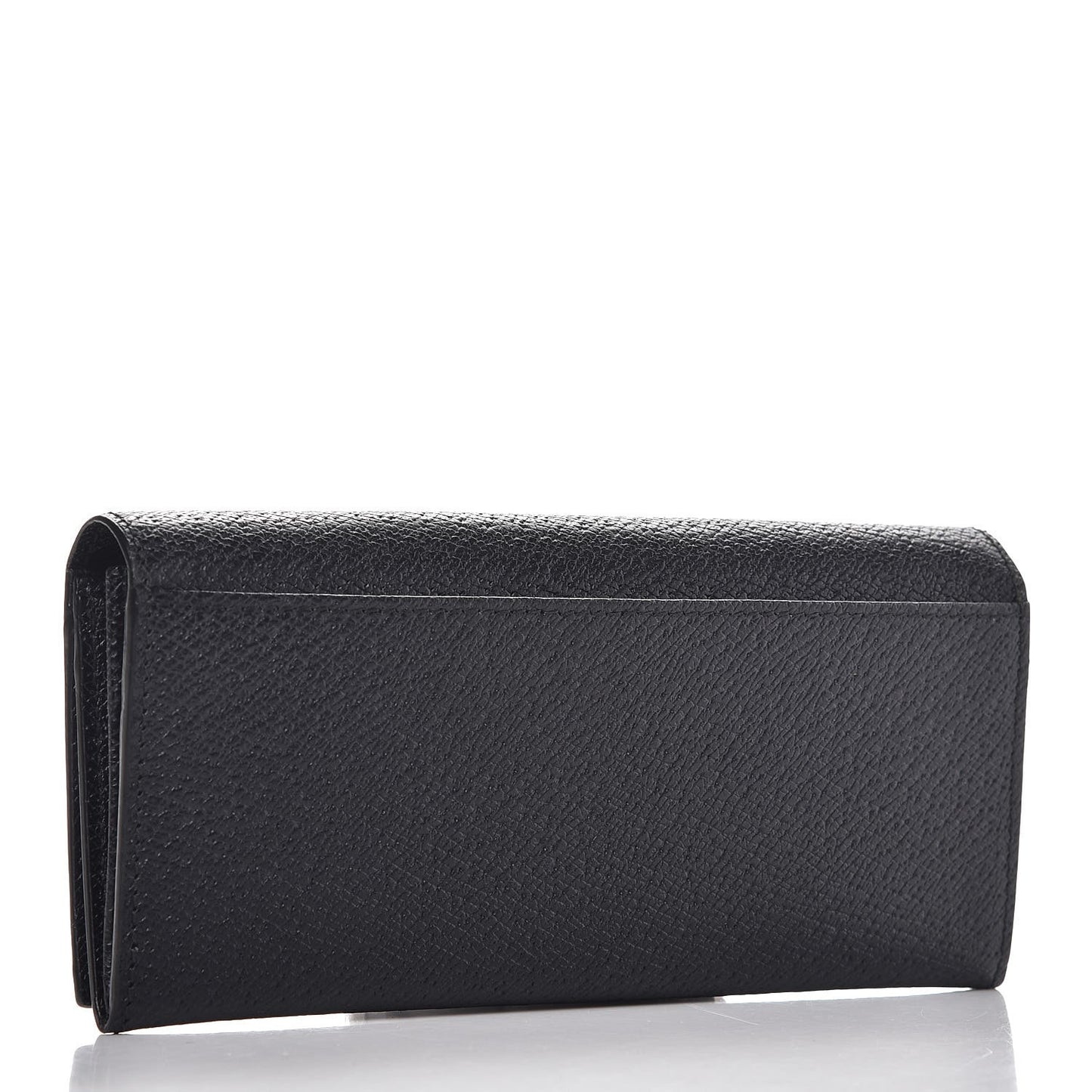 Calfskin Dandy New Chester Continental Flap Wallet Black