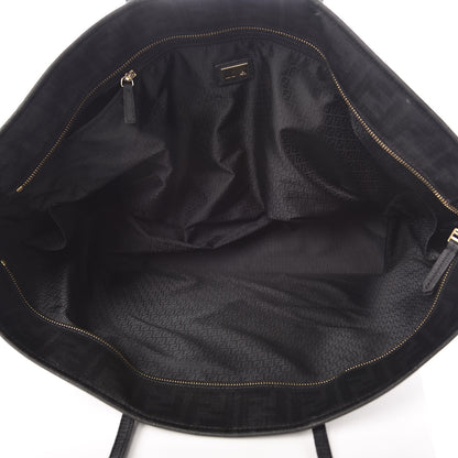 Fendi Zucca Spalmati Large Roll Tote Black 5 of 15