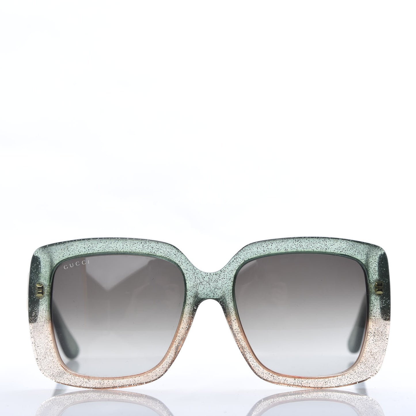 Acetate Glitter Optyl Square Sunglasses GG3837/F/S Green Pink