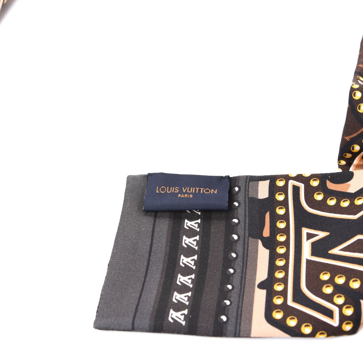 Silk Monogram LV World Bandeau Brown