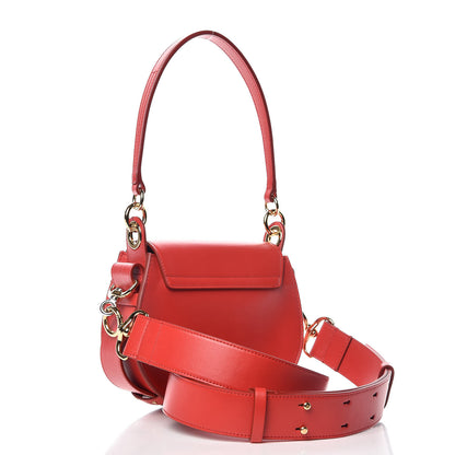 Chloe Calfskin Small Tess Bag Plaid Red 4 of 8