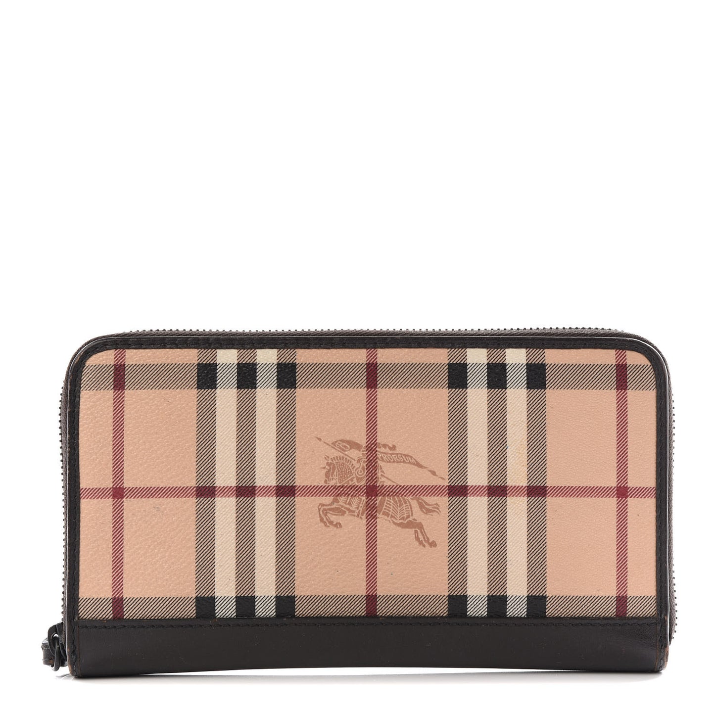 Haymarket Check Large Ziggy Zip Around Wallet Chocolate