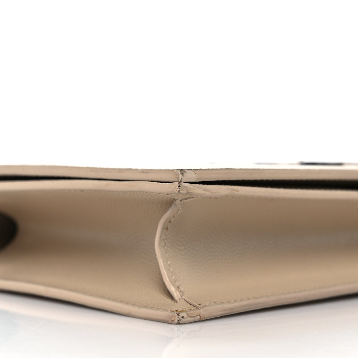 Grain De Poudre Classic Kate Monogram Clutch Nude Powder