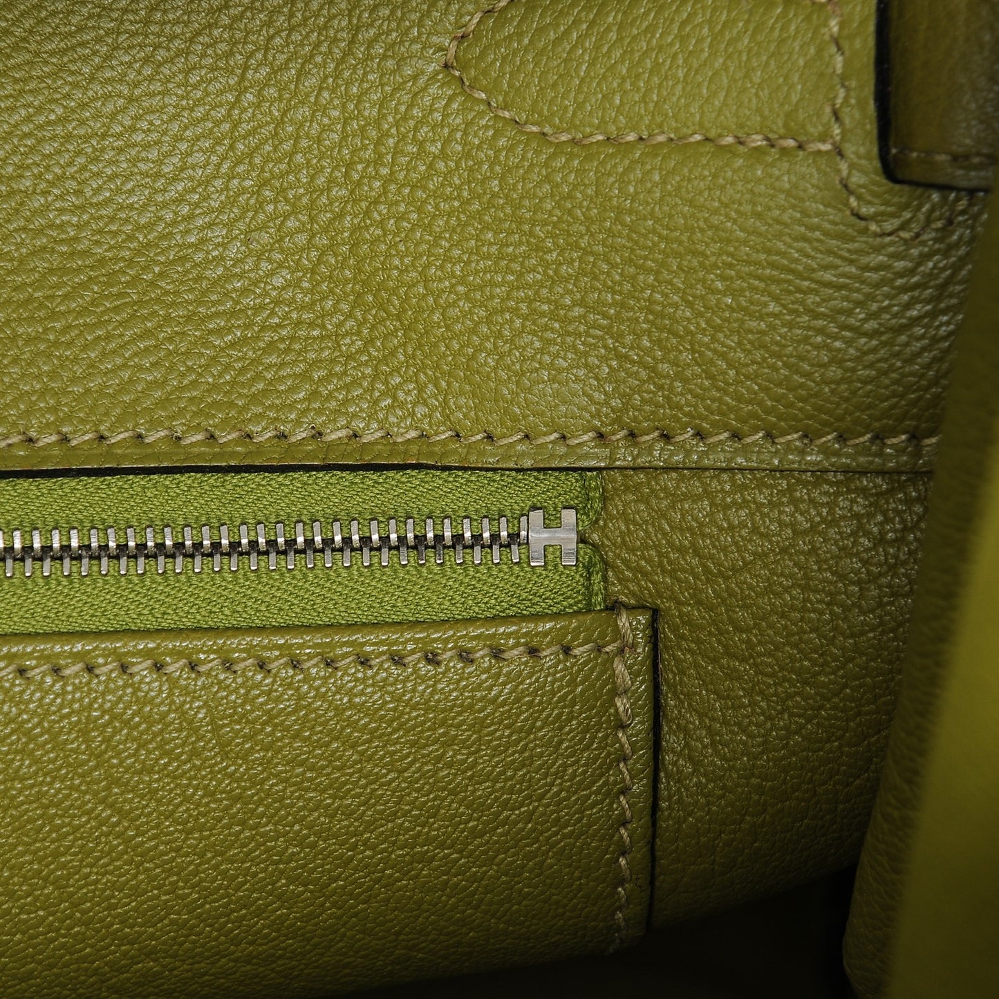 Taurillon Clemence BIRKIN 35 Vert Chartreuse