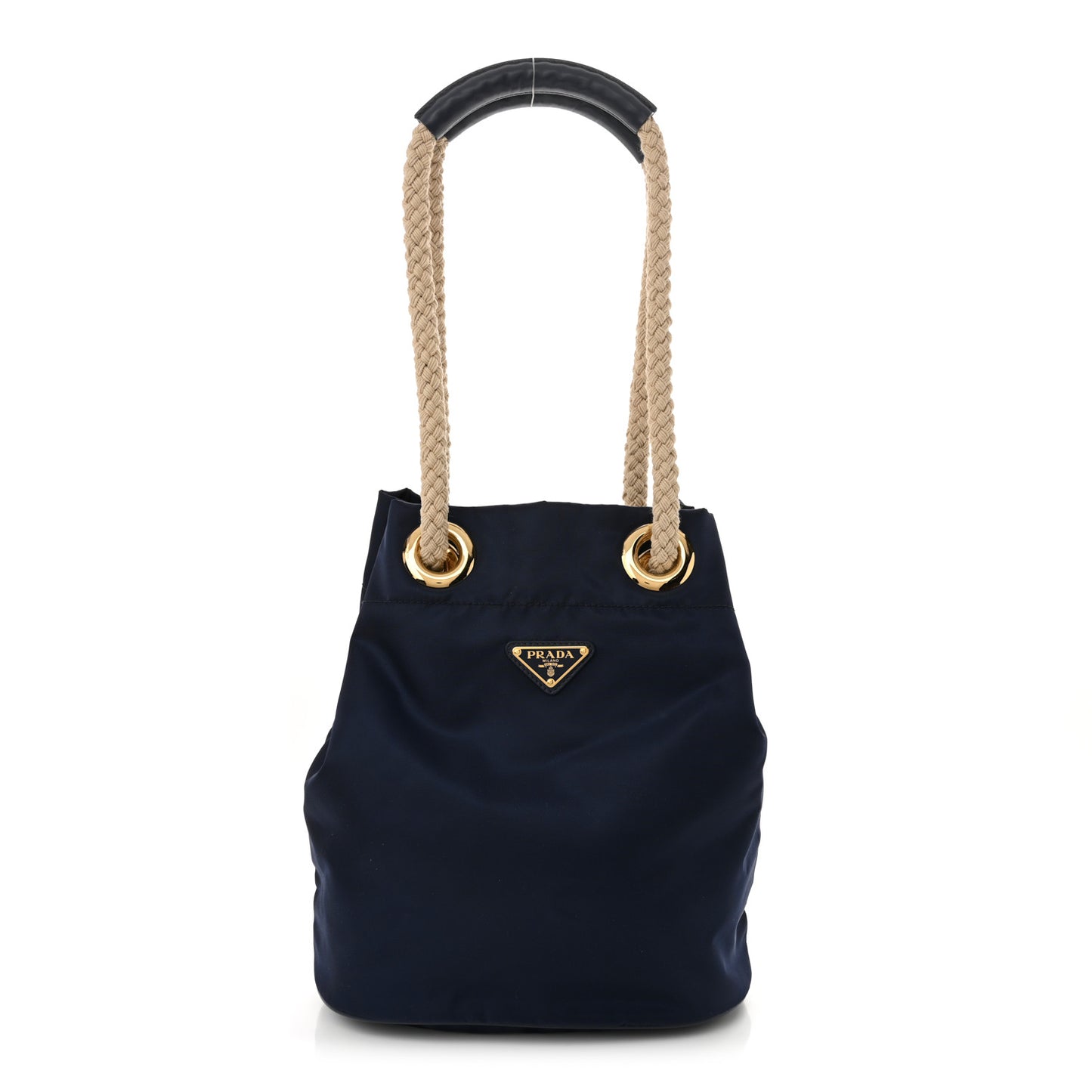 Re-Nylon Triangle Mariner Bucket Bag Baltico