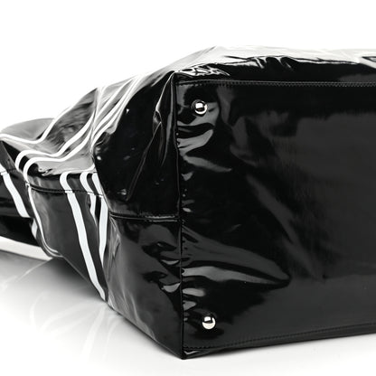 Chanel Vinyl Large La Pausa Bay Shopping Bag Black 9 of 10