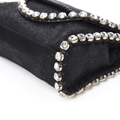 Stella McCartney Shaggy Deer Mini Fold Over Falabella Crystal Crossbody Black 8 of 9
