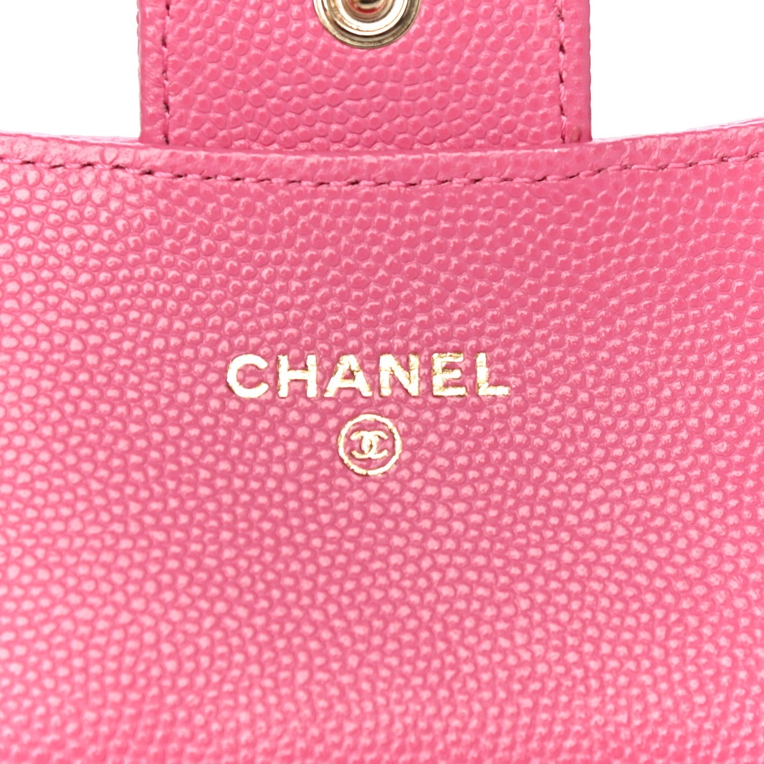 Chanel Caviar Quilted Flap Card Holder Wallet Pink 6 of 11