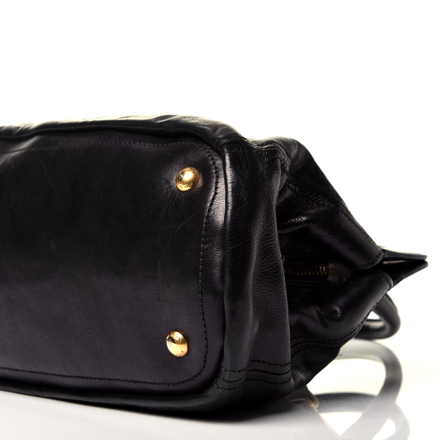 Glace Calf Tote Black