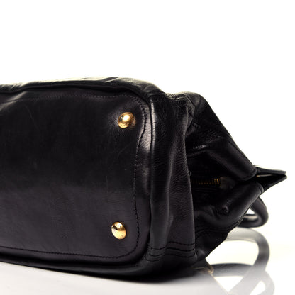 Prada Glace Calf Tote Black 10 of 10