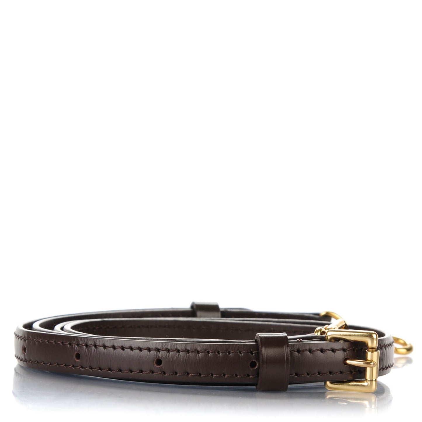 Calfskin 12mm Adjustable Shoulder Strap Brown