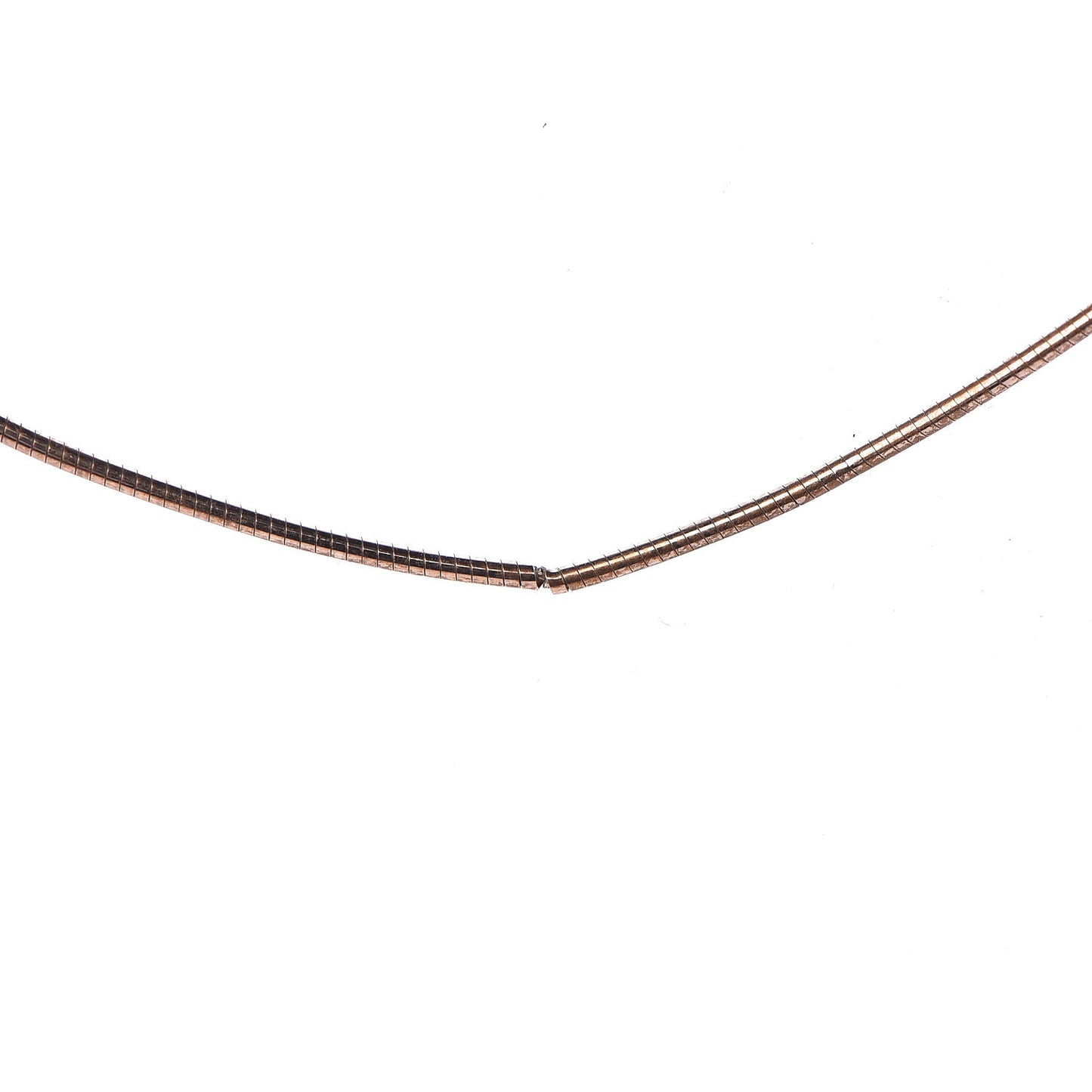 Lacquered Rose Gold Pop H Pendant Necklace White