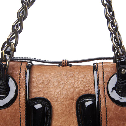 Fendi Nappa Patent B Bag Osso Black 12 of 12