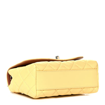 Chanel Lambskin Mixed Fibers Quilted Cocovado Flap Yellow 3 of 9