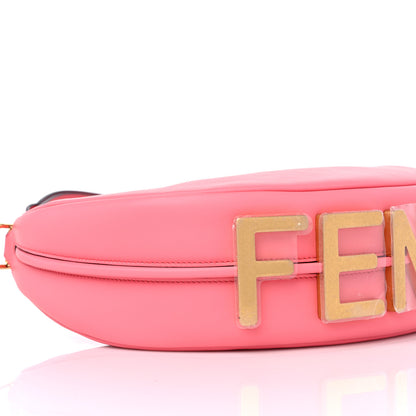 Fendi Vitello Grace Matte Small Fendigraphy Hobo Bag Pink Dalia 8 of 12