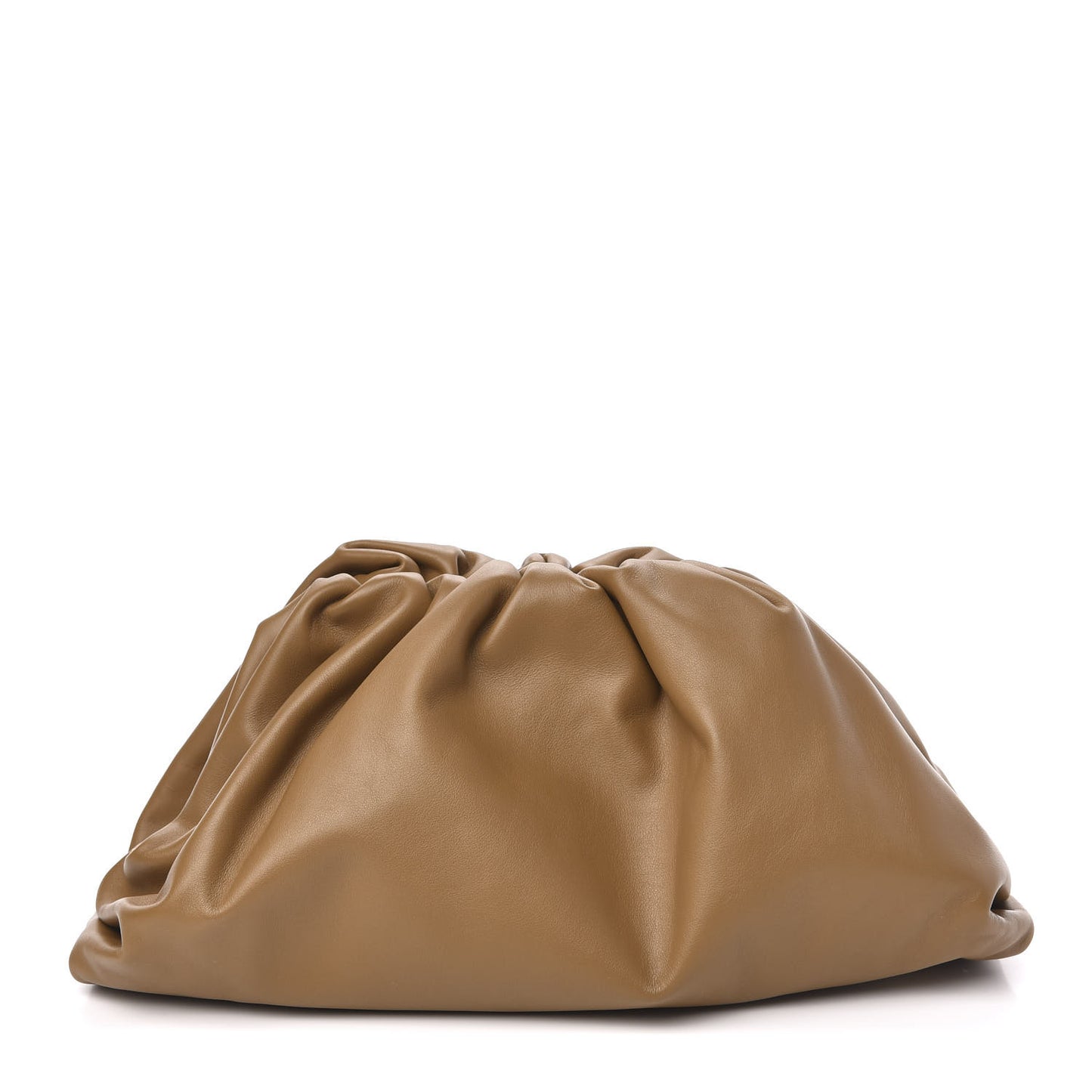 Smooth Butter Calf The Pouch Oversized Clutch Cammello