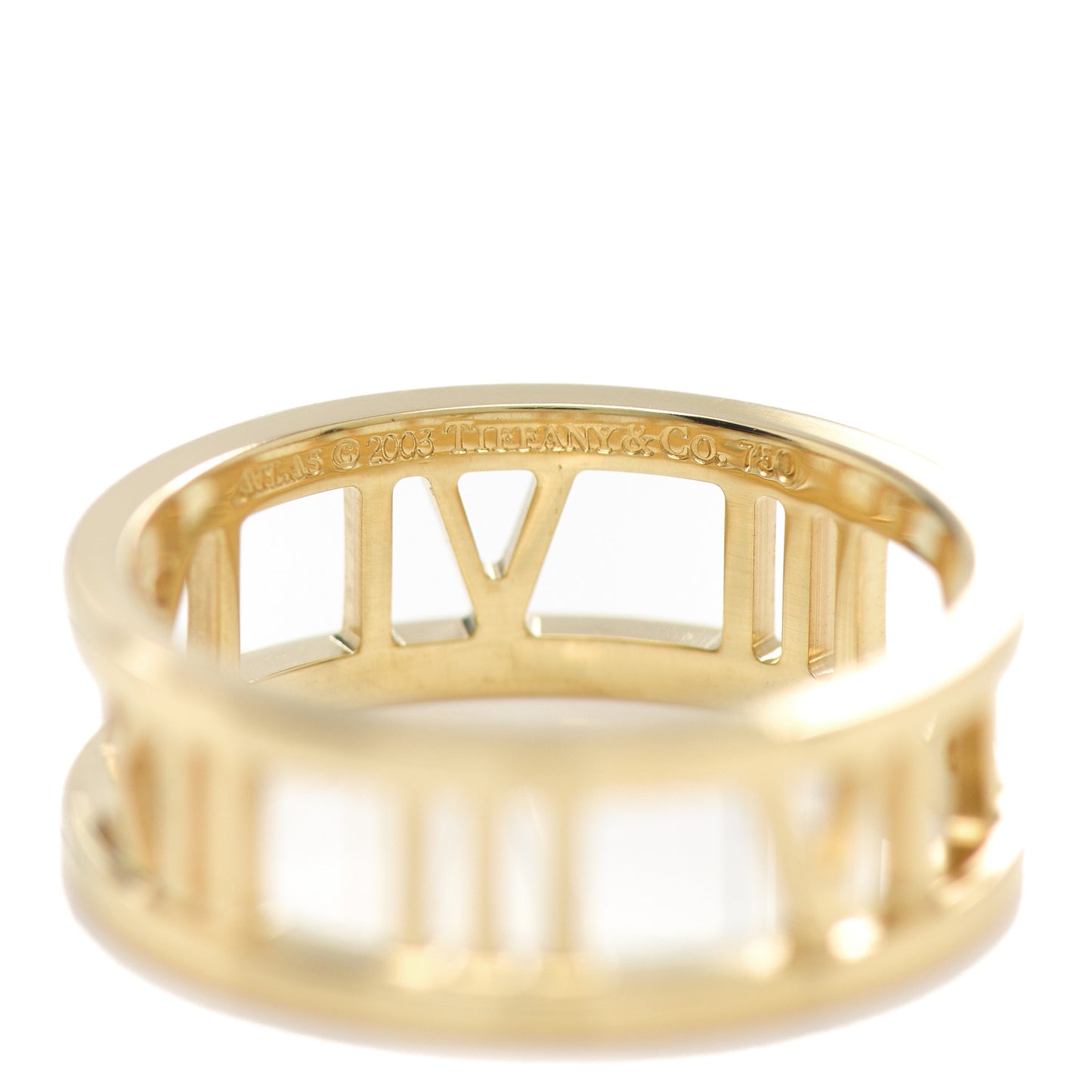 18K Yellow Gold Atlas Open Ring 54 6.75