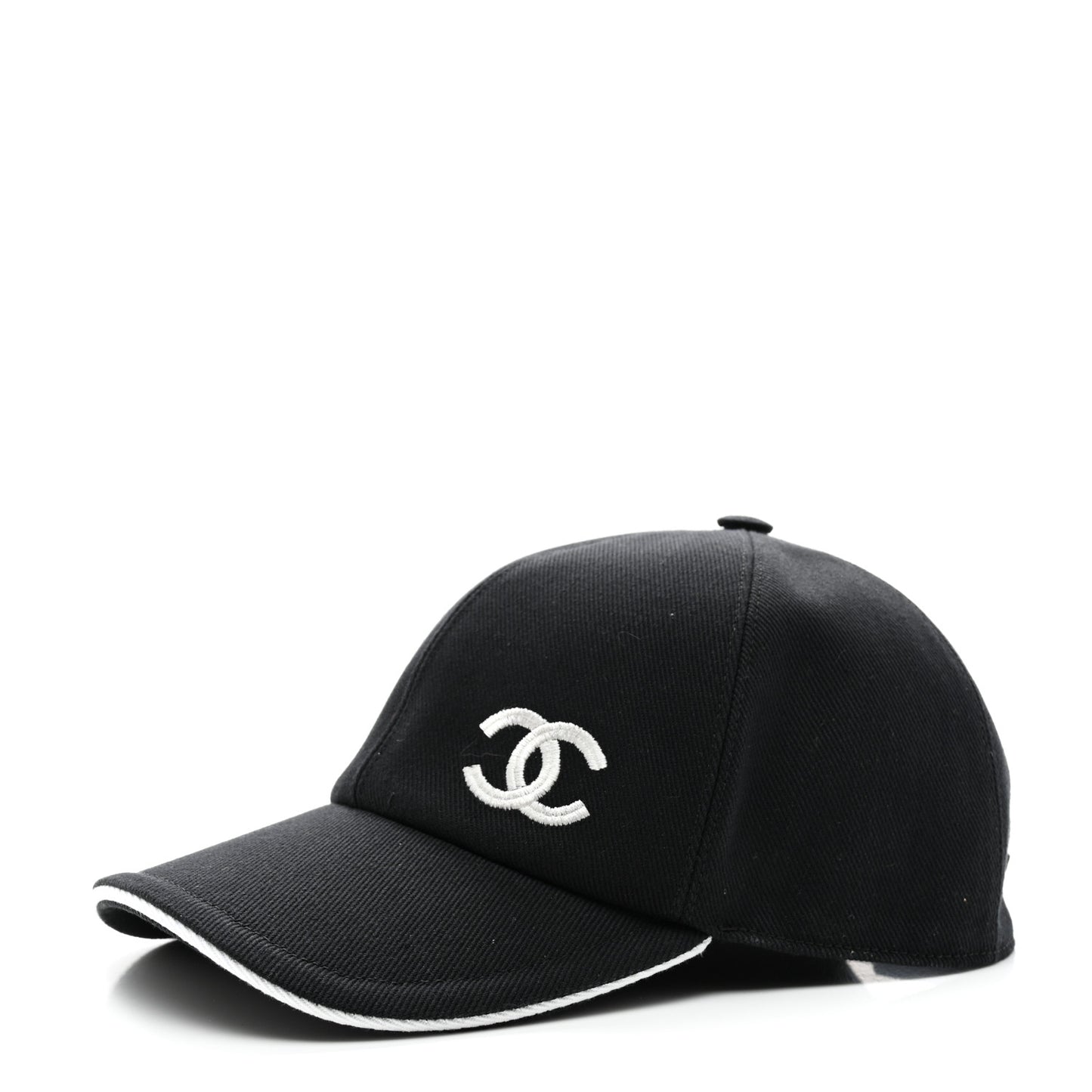 Cotton CC Cap Hat Black White