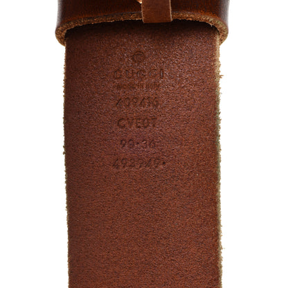 Gucci Faded Calfskin Double G 40mm Belt 90 36 Cuir 4 of 5