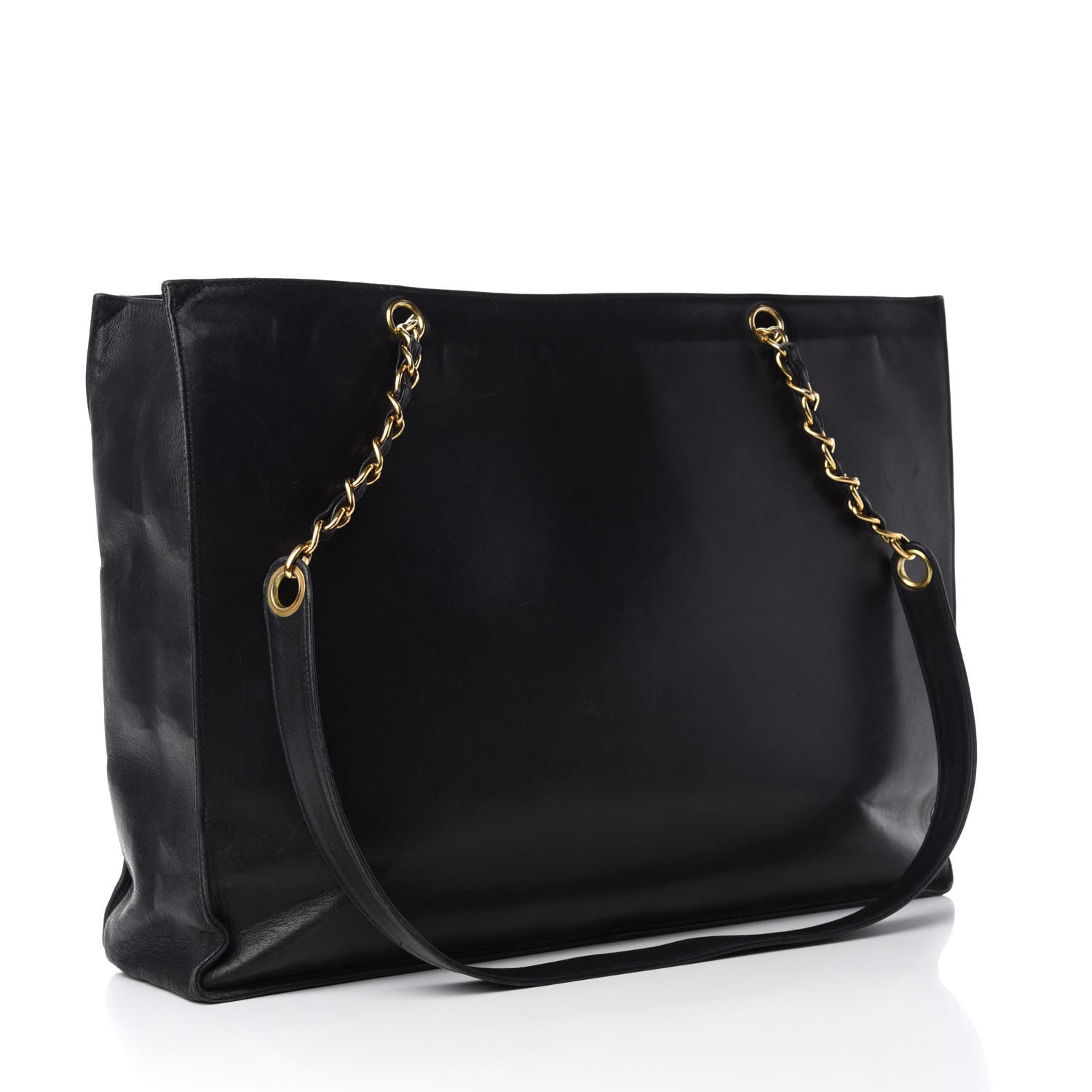 Chanel Lambskin CC Tote Black 3 of 11