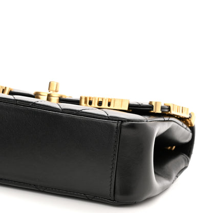 Chanel Lambskin Enamel Strass Quilted Mini Paris Monaco Flap Black 10 of 12