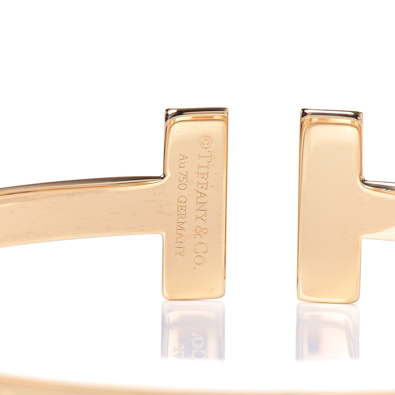 Tiffany 18K Yellow Gold T Square Bracelet 4 of 5