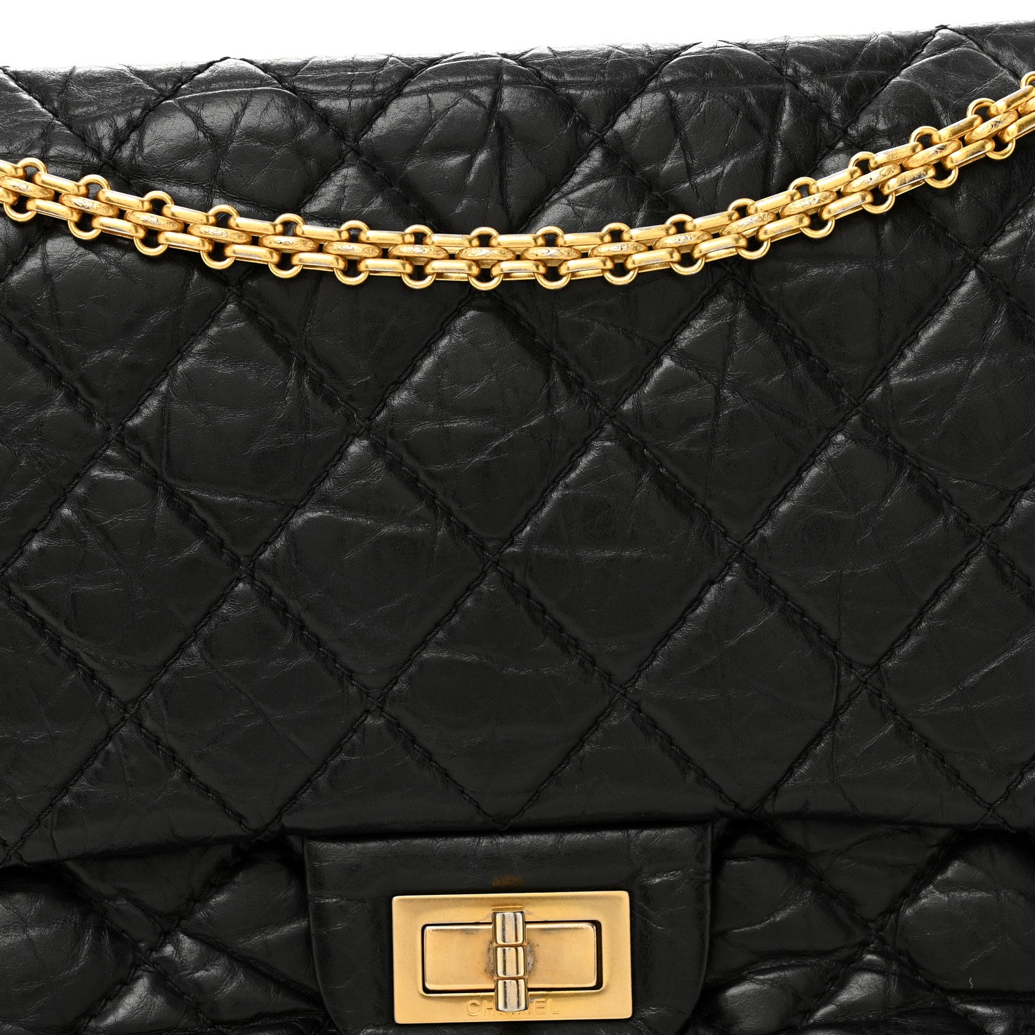 Chanel Aged Calfskin Quilted 2.55 Reissue 227 Flap Black 8 of 10