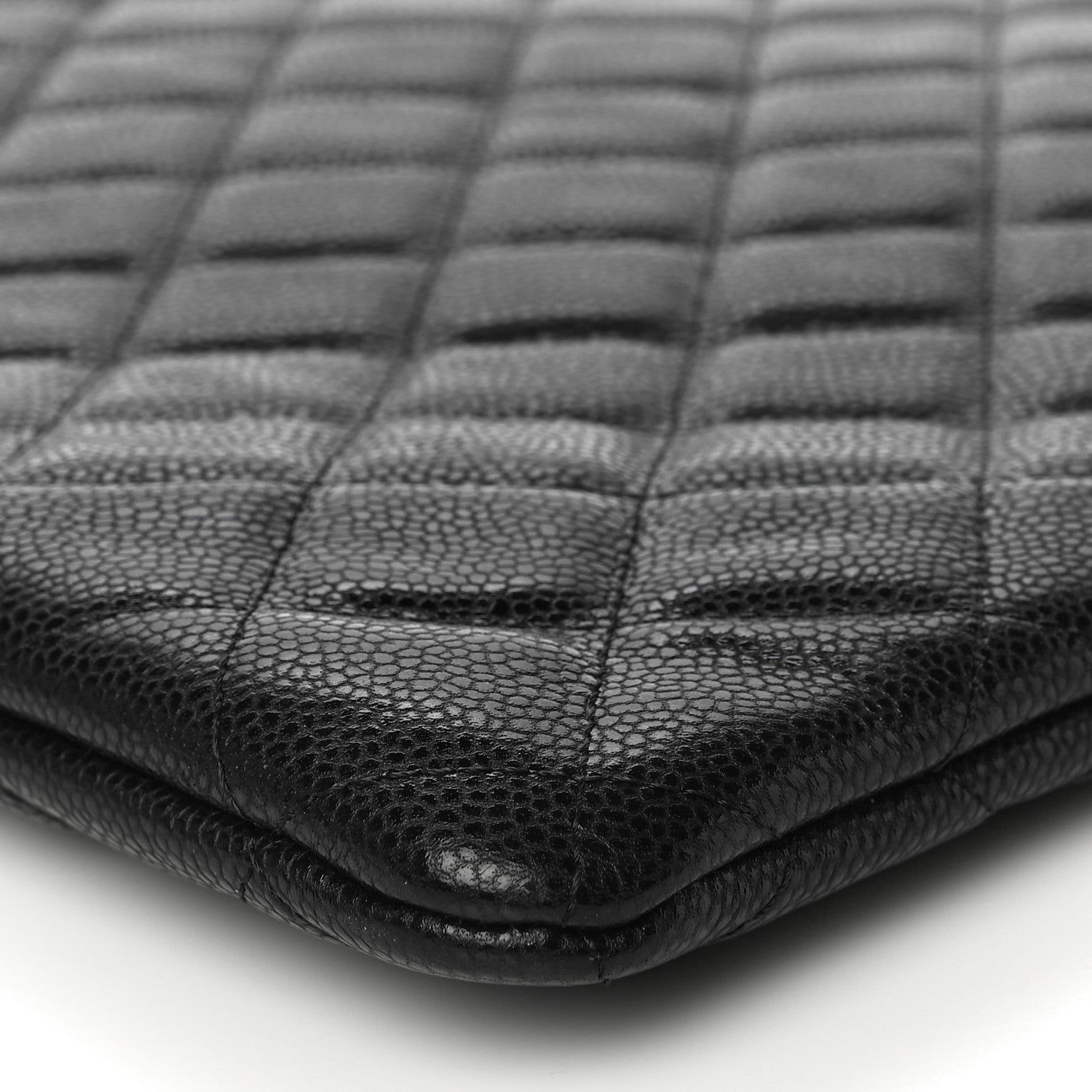 Chanel Caviar Quilted Large Cosmetic Case Black 10 of 10