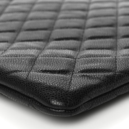 Chanel Caviar Quilted Large Cosmetic Case Black 10 of 10