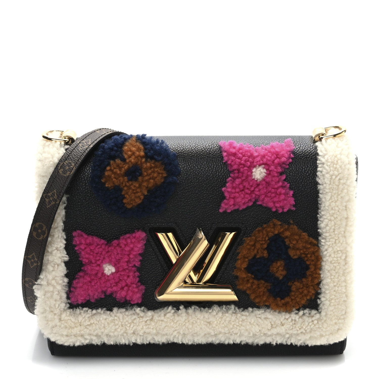 Louis Vuitton Monogram Calfskin Teddy Twist MM Black 1 of 10
