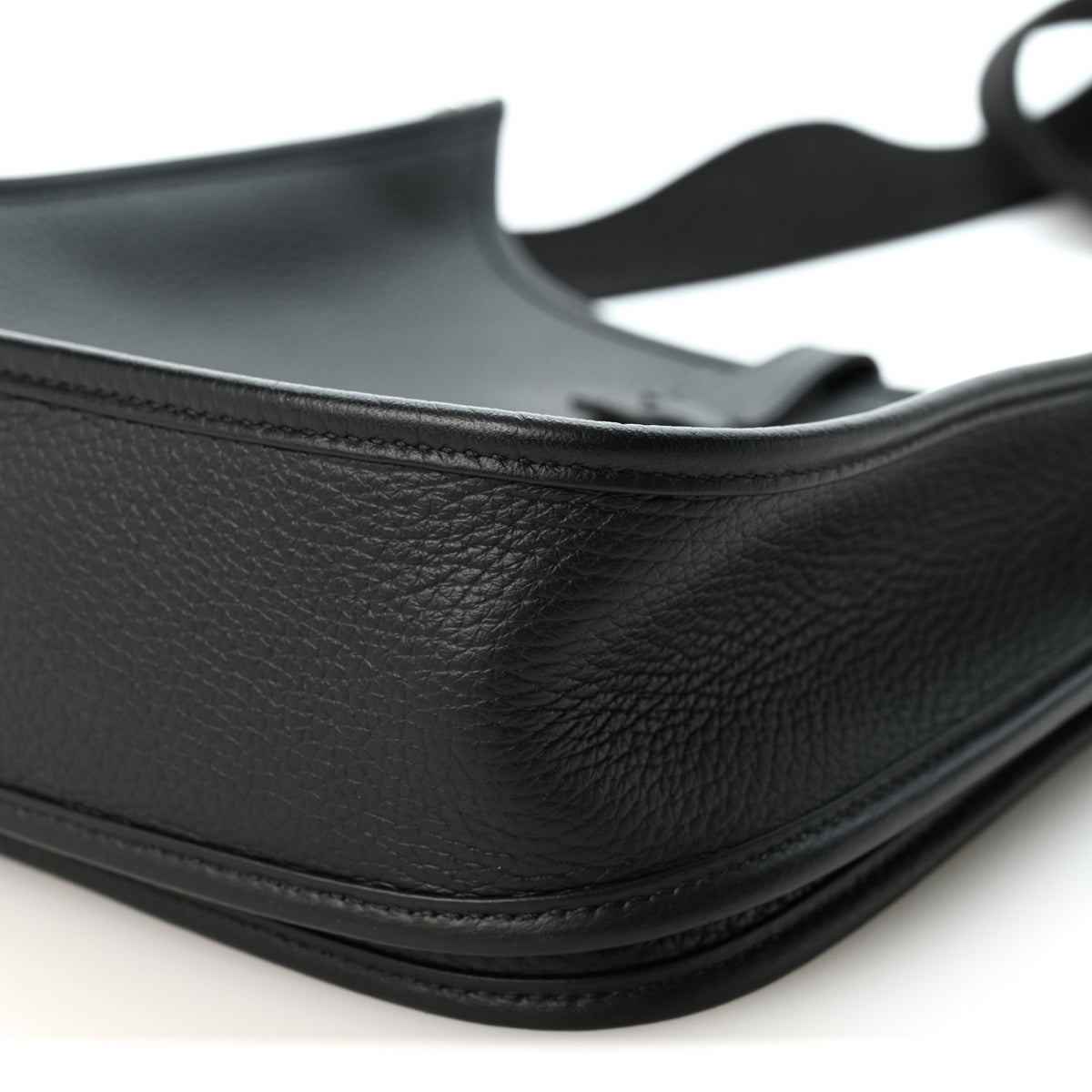 Hermes Taurillon Clemence Evelyne III PM Black 10 of 11