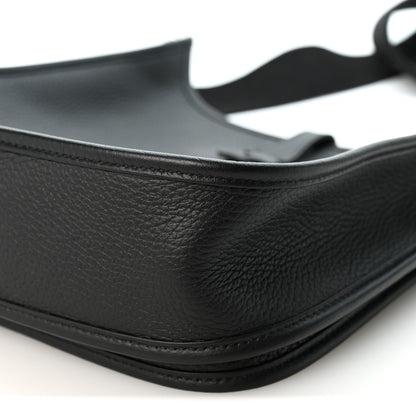 Hermes Taurillon Clemence Evelyne III PM Black 10 of 11