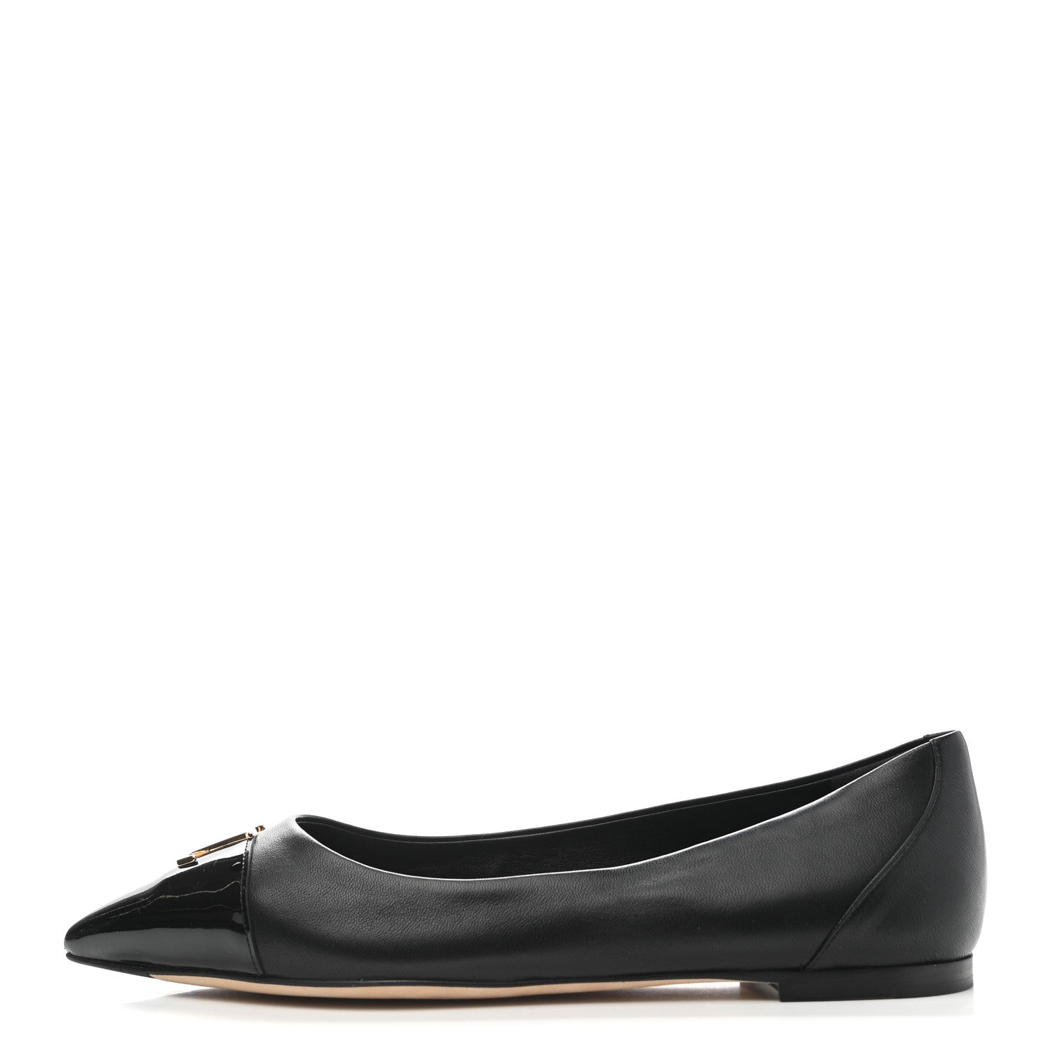 Louis Vuitton Lambskin Capucines Flat Ballerinas 39 Black 1 of 9