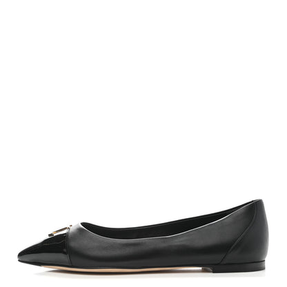 Louis Vuitton Lambskin Capucines Flat Ballerinas 39 Black 1 of 9