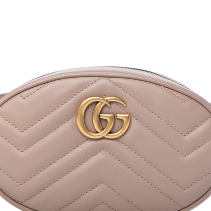 Gucci Calfskin Matelasse GG Marmont Belt Bag 85 34 Porcelain Rose 10 of 12
