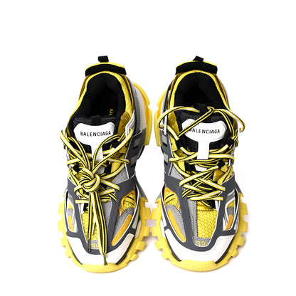 Balenciaga Mesh Nylon Womens Track Sneakers 39 Jaune Black White 7 of 19