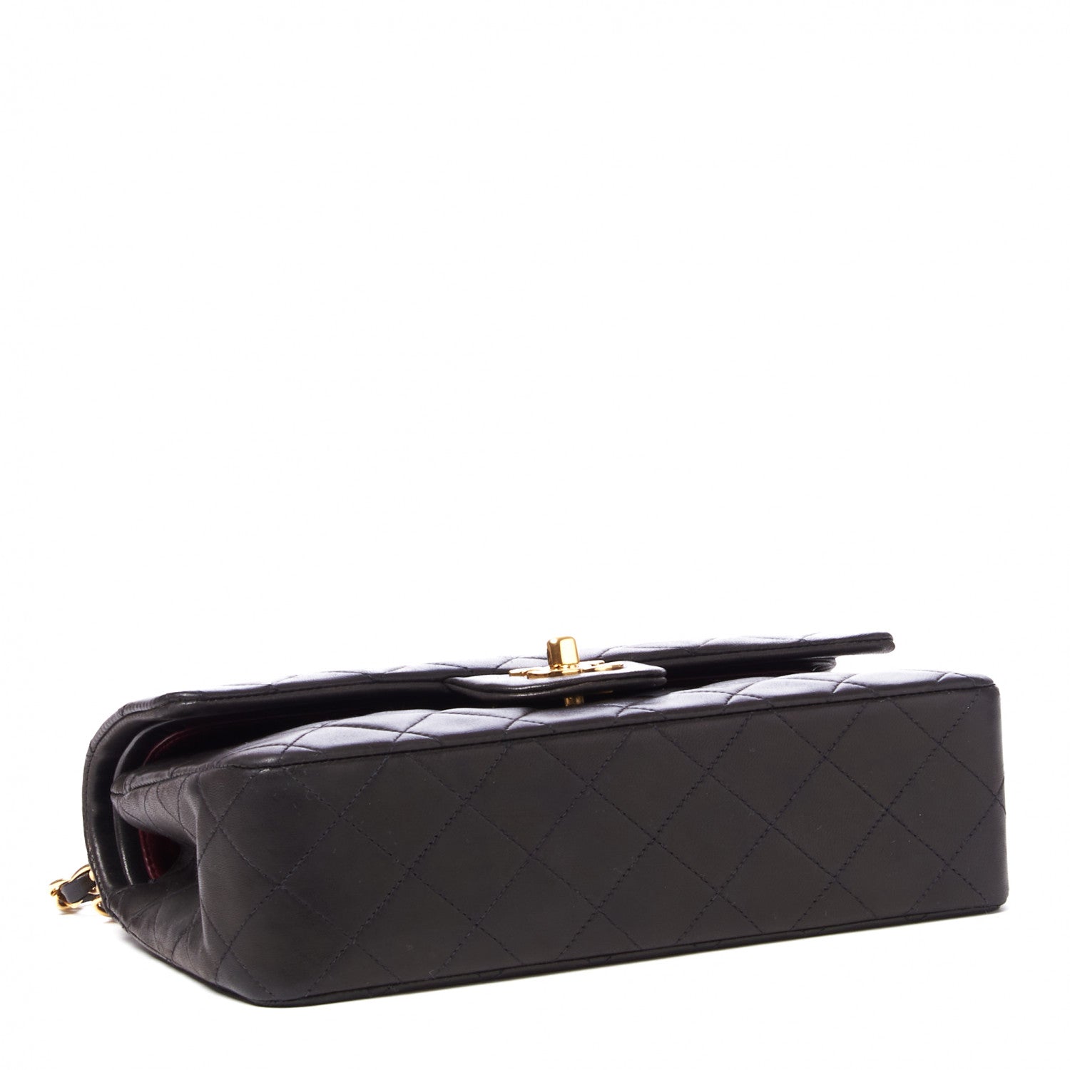 Chanel Lambskin Quilted Small Double Flap Black 3 of 9