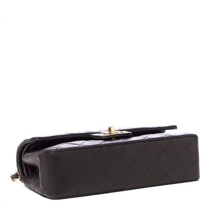 Chanel Lambskin Quilted Small Double Flap Black 3 of 9
