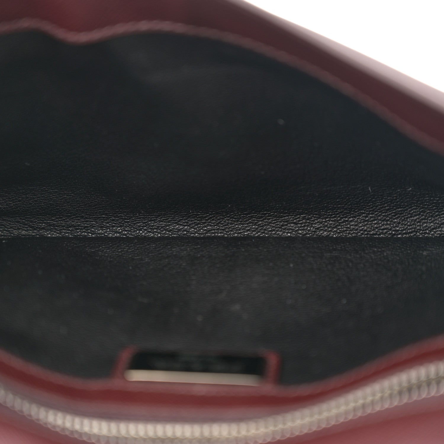 Prada Saffiano Clutch Wristlet Burgundy 5 of 8