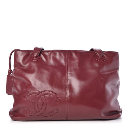 Chanel Calfskin CC Shoulder Bag Red 1 of 18